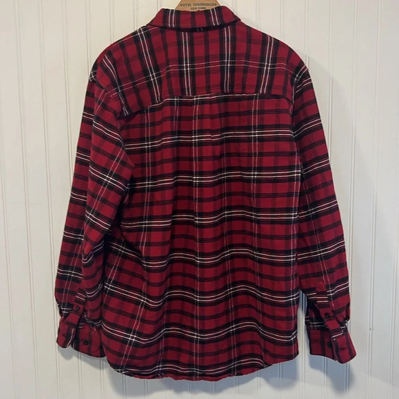 Lumberjack spartan plaid flannel men 100% cotton size large flannel button up - Picture 6 of 8